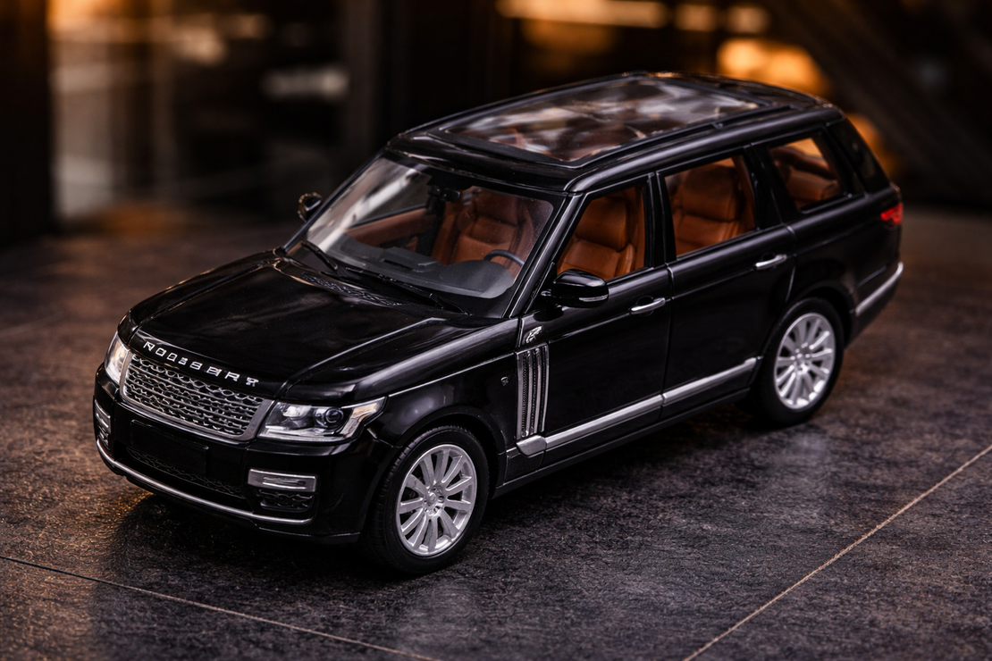 דגם רכב מתכתי Range Rover | רכב יוקרה מיניאטורי | בהדמיה לרכב שטח אמיתי