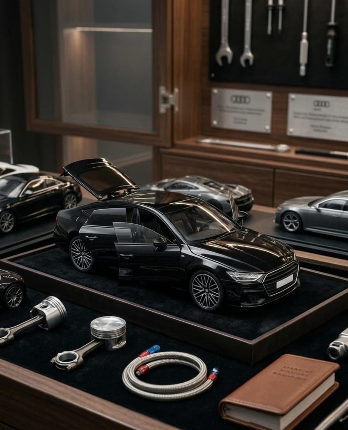 רכב מתכתי יוקרתי מכונית מיניאטורית | דגם מתכת לאספנים עם דלתות נפתחות