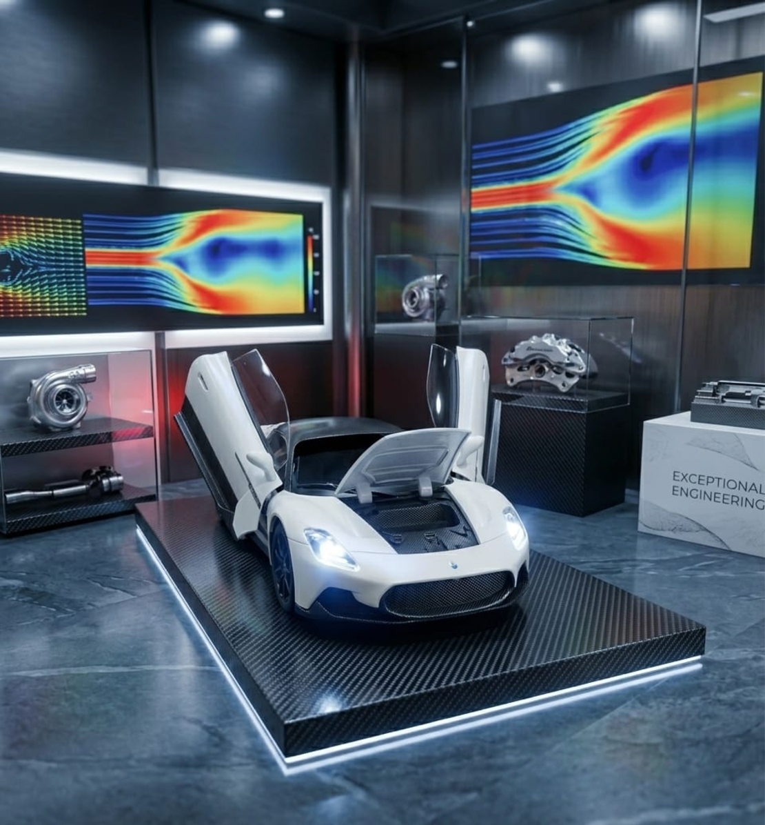 דגם רכב ספורט מתכתי לאספנים | מכונית יוקרה מיניאטורית | בהדמיה לרכב אמיתי