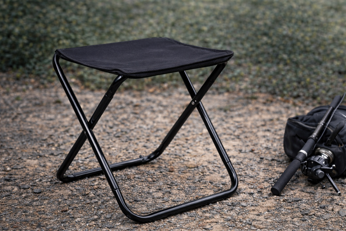 שרפרף מתקפל עם תיק אחסון | שרפרף שטח נייד לקמפינג, טיולים ודיג