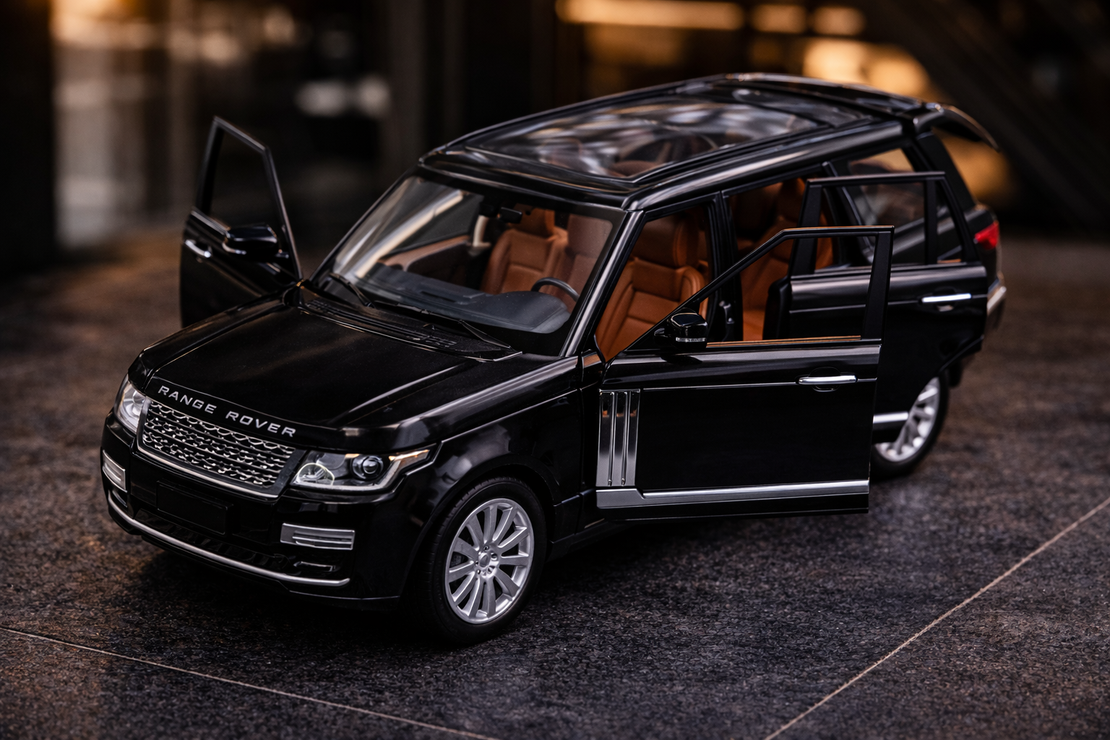 דגם רכב מתכתי Range Rover | רכב יוקרה מיניאטורי | בהדמיה לרכב שטח אמיתי