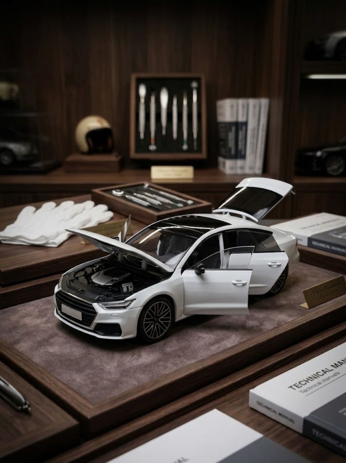 רכב מתכתי יוקרתי מכונית מיניאטורית | דגם מתכת לאספנים עם דלתות נפתחות