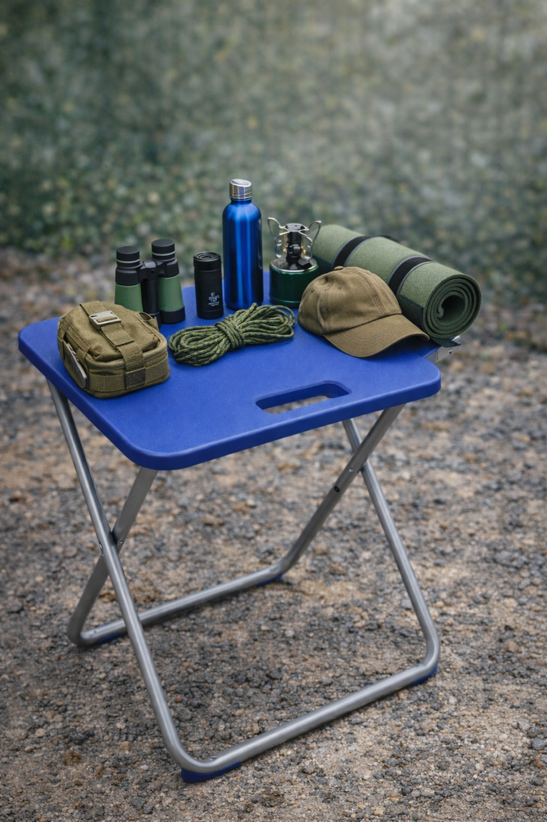 משטח עבודה מתקפל נייד | שולחן עבודה קומפקטי לבית, לטיולים ולשטח