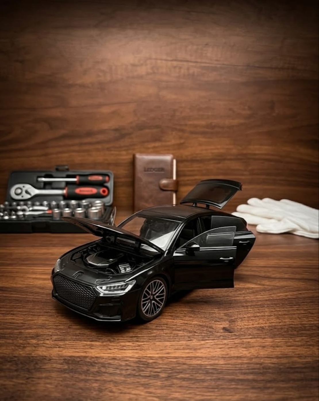 רכב מתכתי יוקרתי מכונית מיניאטורית | דגם מתכת לאספנים עם דלתות נפתחות