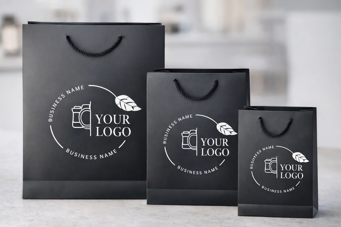 שקיות ממותגות לעסקים שקיות נשיאה יוקרתיות בהתאמה אישית