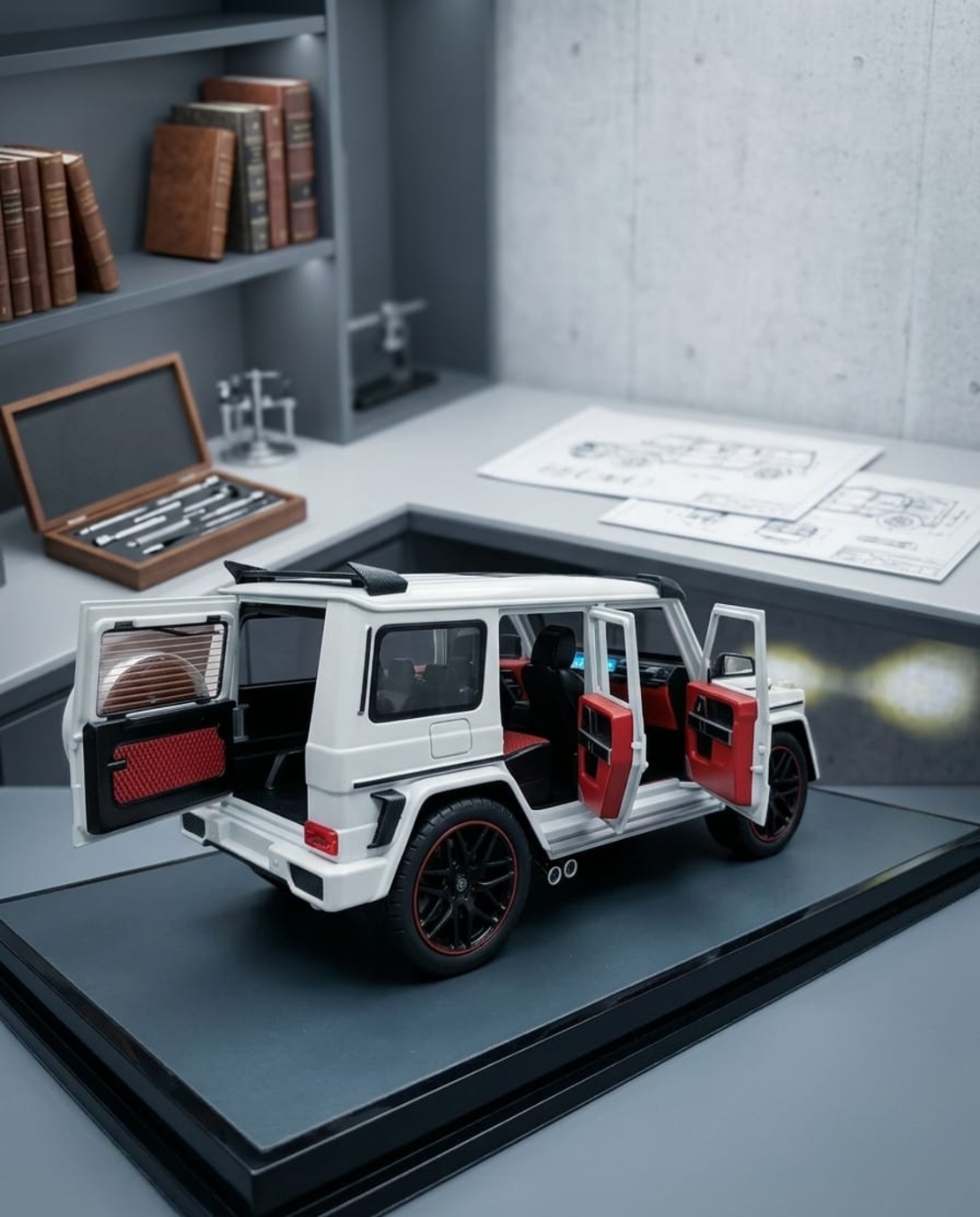 דגם רכב מתכתי לאספנים מכונית צעצוע יוקרתית | בהדמיה לרכב אמיתי