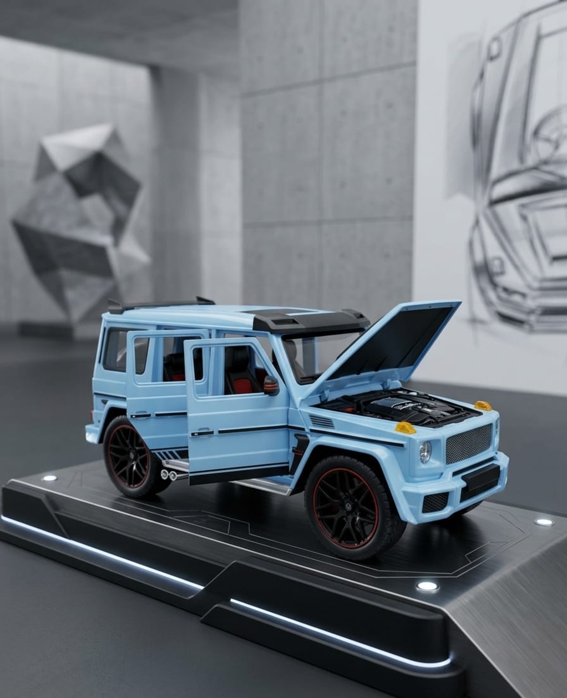 דגם רכב מתכתי לאספנים מכונית צעצוע יוקרתית | בהדמיה לרכב אמיתי