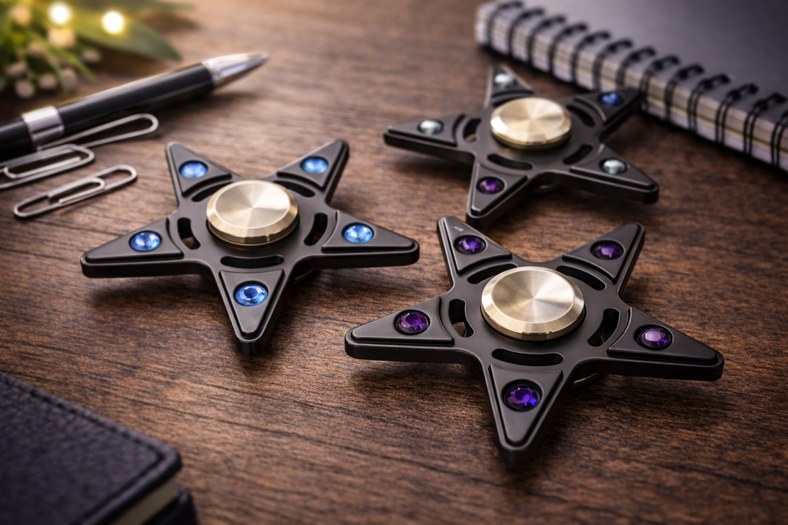 ספינר מתכתי בצורת כוכב | ספינר איכותי להפחתת לחץ ושיפור ריכוז