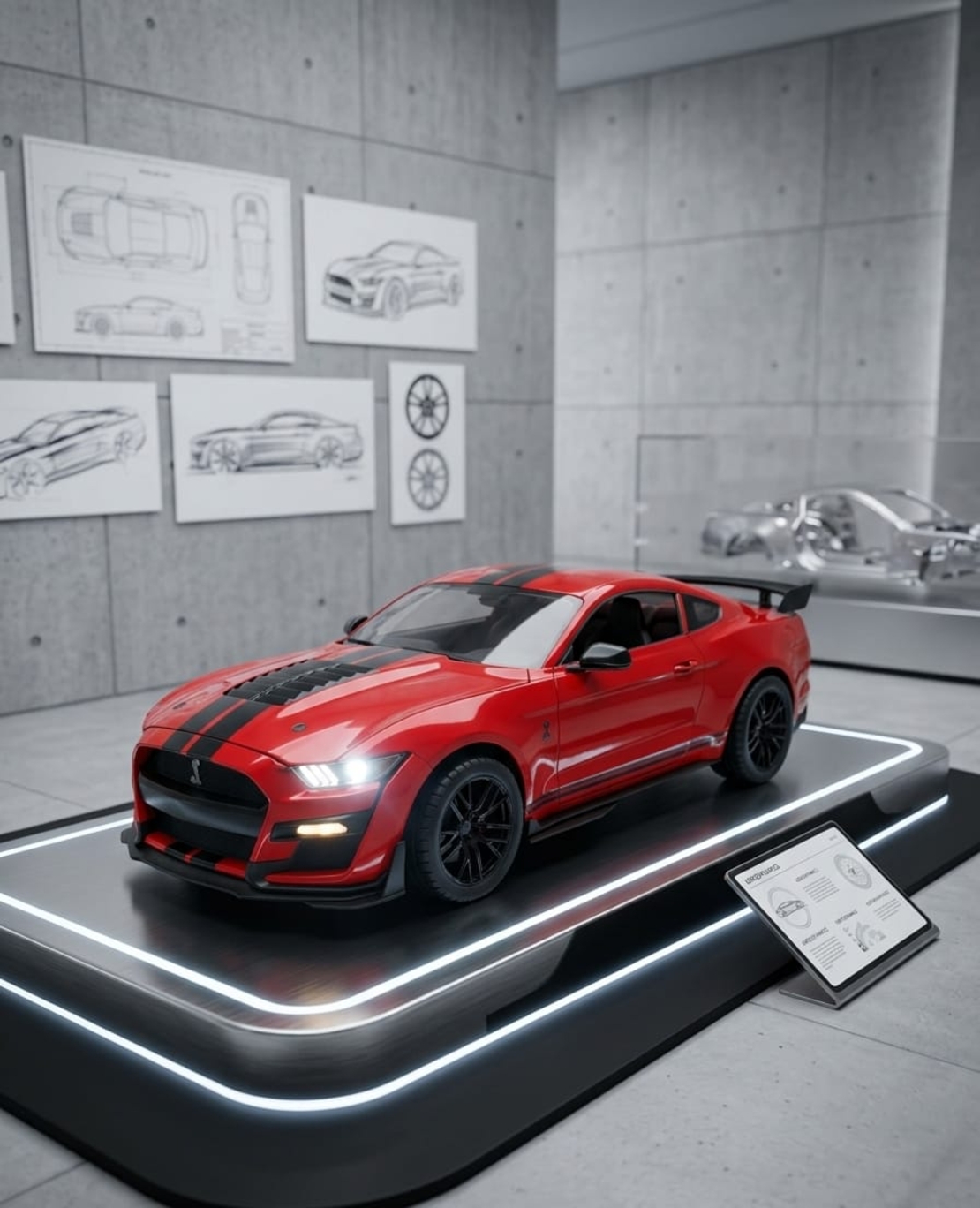 דגם רכב מתכתי ספורט | מכונית מיניאטורית יוקרתית | בהדמיה לרכב אמיתי