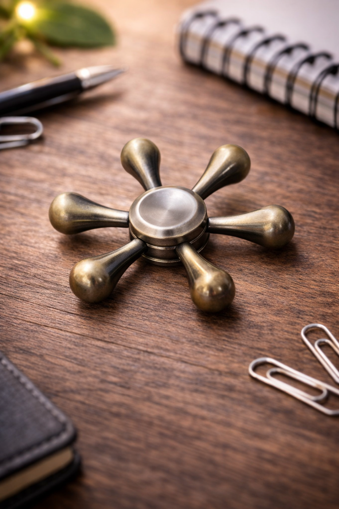 ספינר מתכתי מעוצב | להפחתת לחץ וריכוז משופר | דגם טיפות