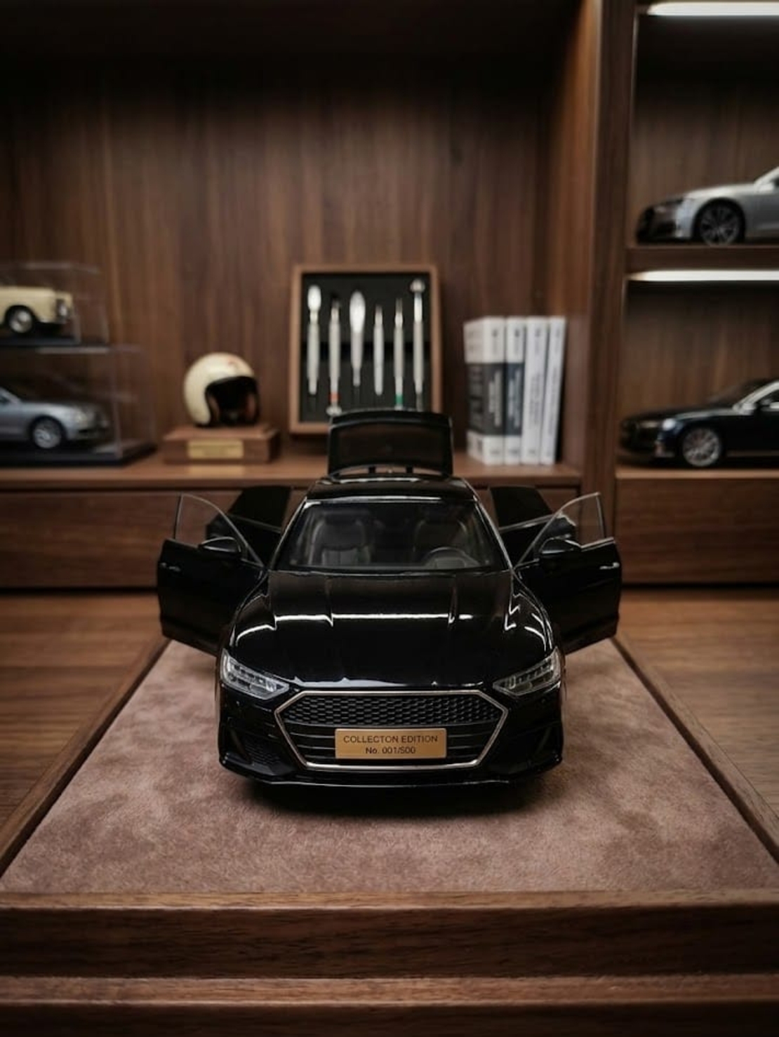 רכב מתכתי יוקרתי מכונית מיניאטורית | דגם מתכת לאספנים עם דלתות נפתחות