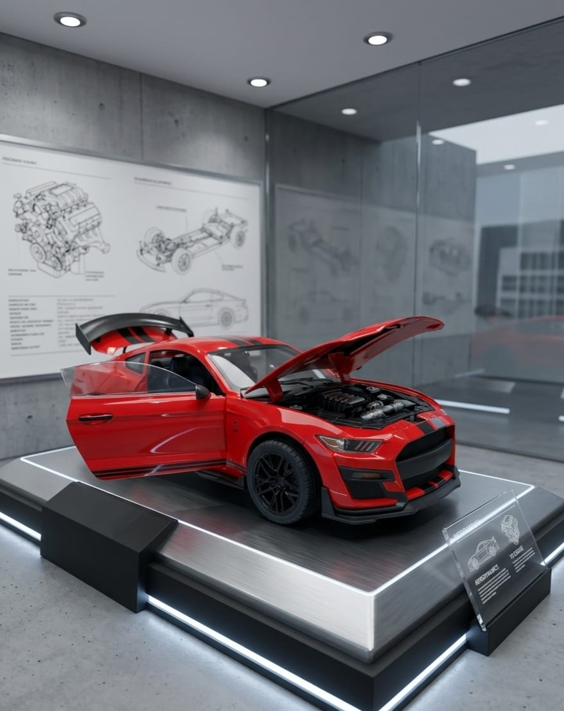 דגם רכב מתכתי ספורט | מכונית מיניאטורית יוקרתית | בהדמיה לרכב אמיתי