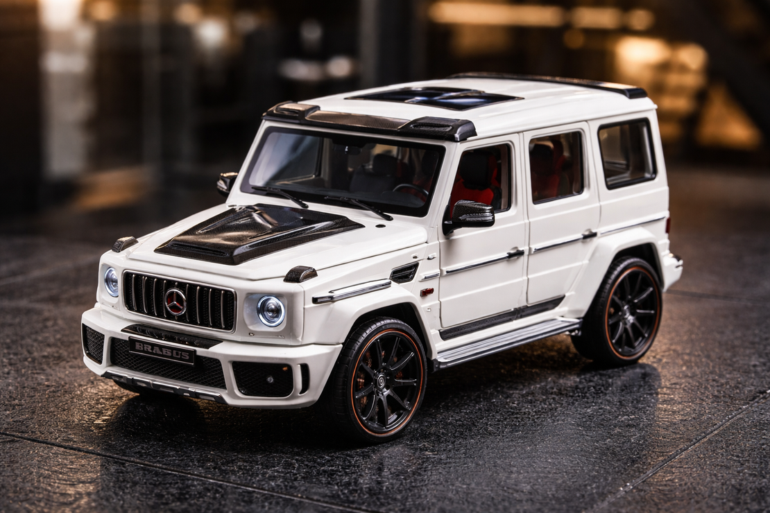 דגם רכב מתכתי Mercedes Brabus 800 G-Class | מכונית צעצוע יוקרתית | בהדמיה לרכב אמיתי
