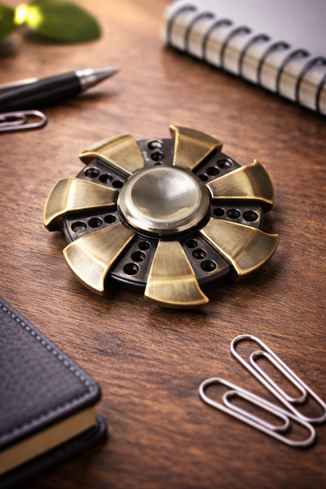 ספינר מתכתי מעוצב להרגעה וריכוז ושמירה על פוקוס | דגם טורבינה