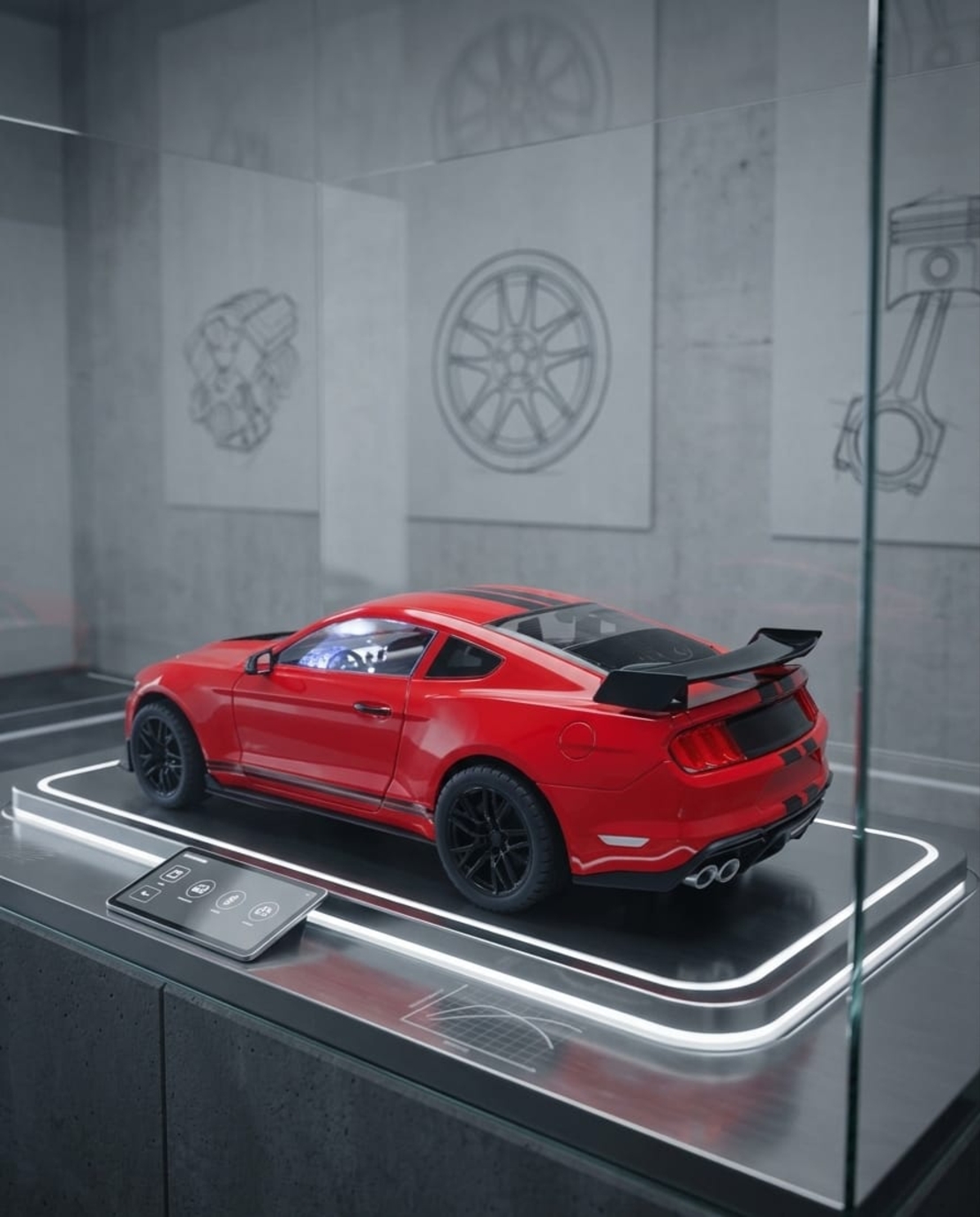 דגם רכב מתכתי ספורט | מכונית מיניאטורית יוקרתית | בהדמיה לרכב אמיתי