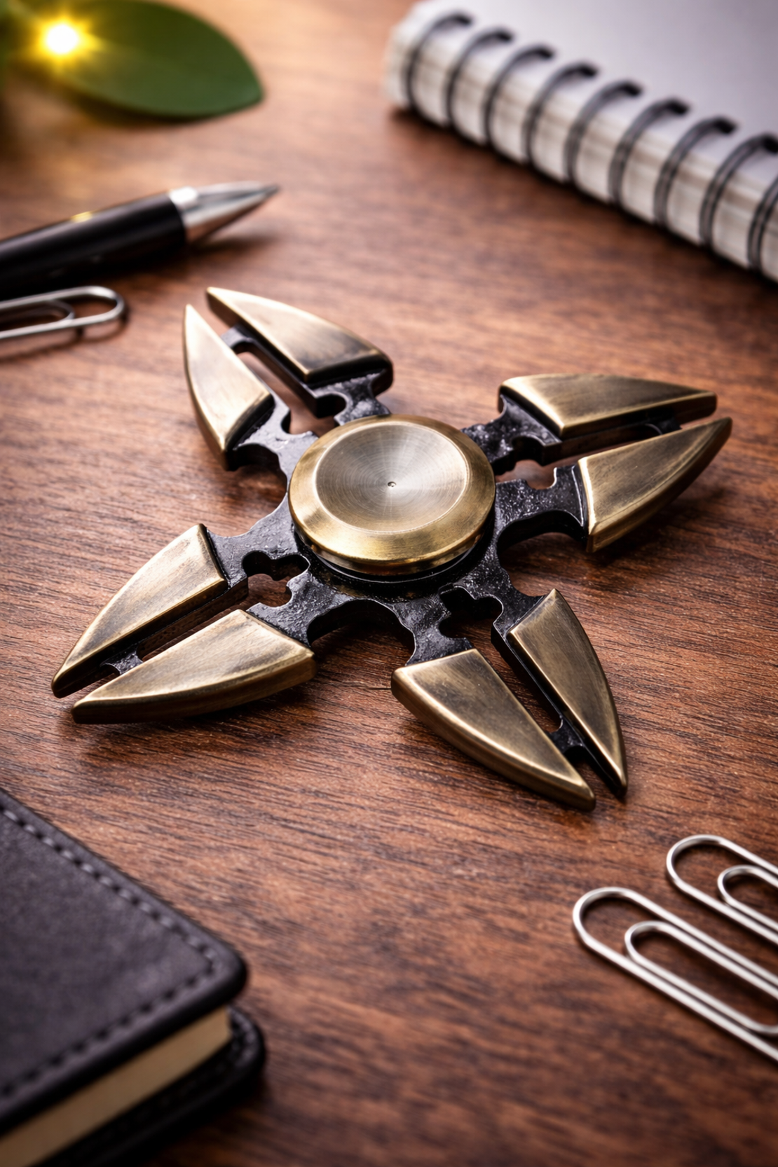 ספינר מתכתי | מעוצב להרגעה ושיפור הריכוז | כוכב נינג’ה שוריקן