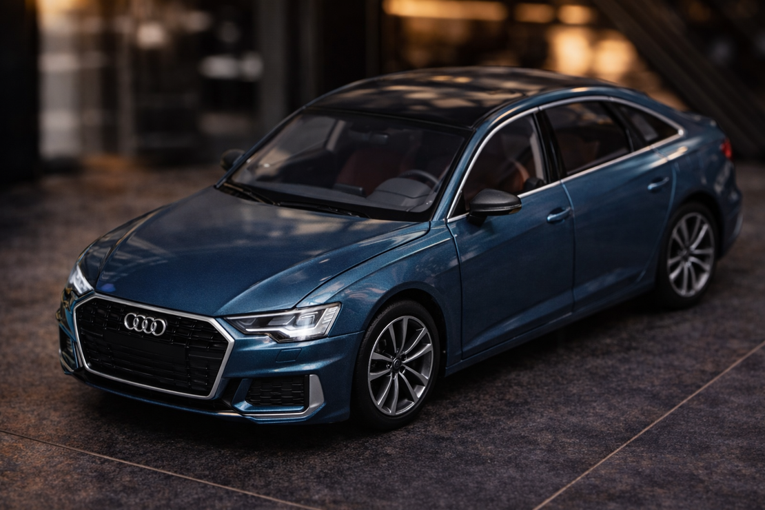 דגם רכב מתכתי Audi יוקרתי | מכונית מיניאטורית | בהדמיה לרכב אמיתי