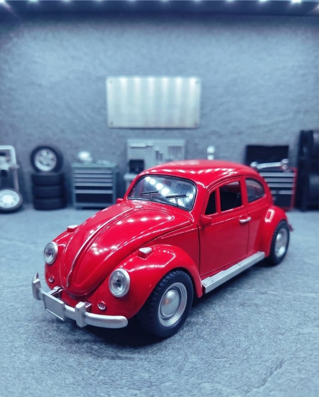 דגם רכב מתכתי לאספנים קלאסי | חיפושית קלאסית מיניאטורית | בהדמיה לרכב אמיתי