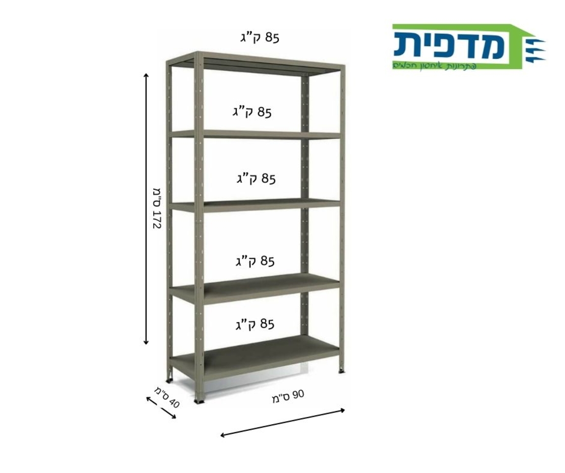 סט מדפים ממתכת K-1 – מבצע משלוח חינם !