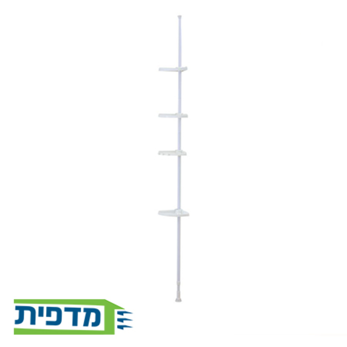 סט מדפים טלסקופי לחדר אמבטיה