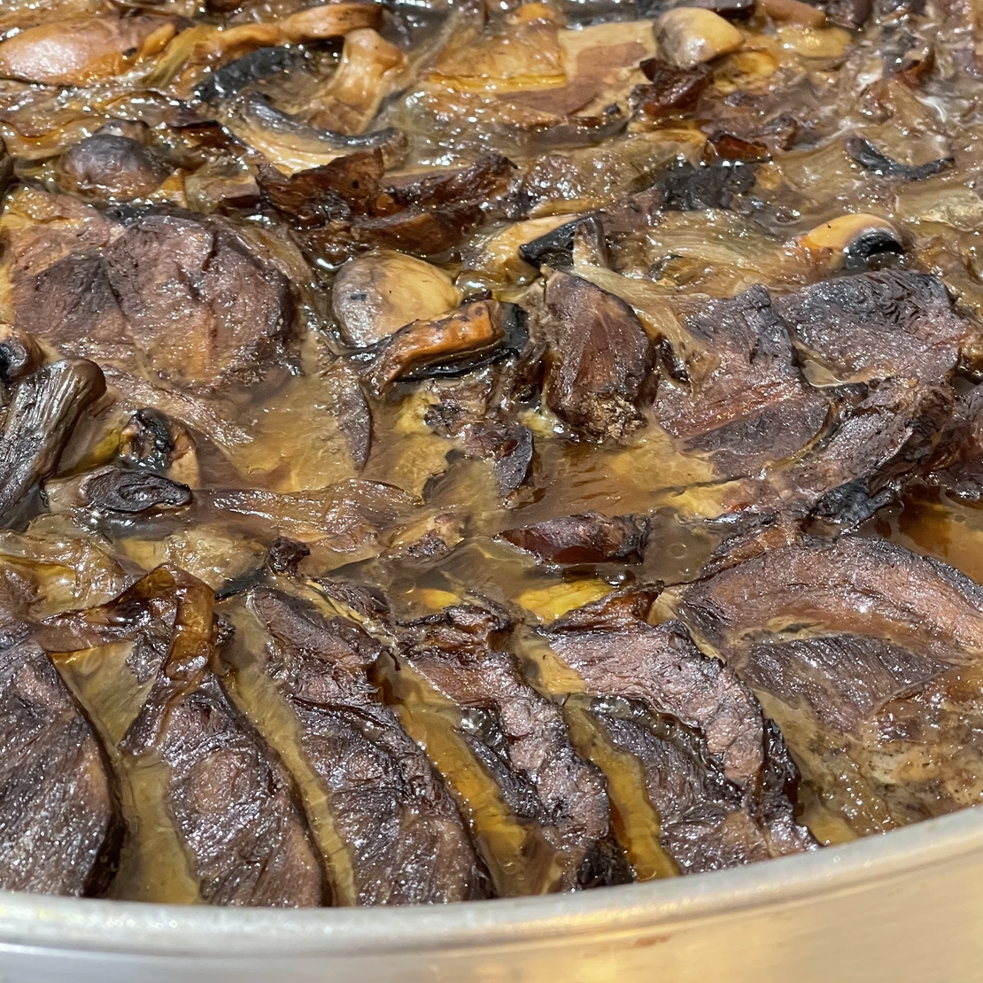 Roast shoulder in a rich mushroom sauce - Copy 0