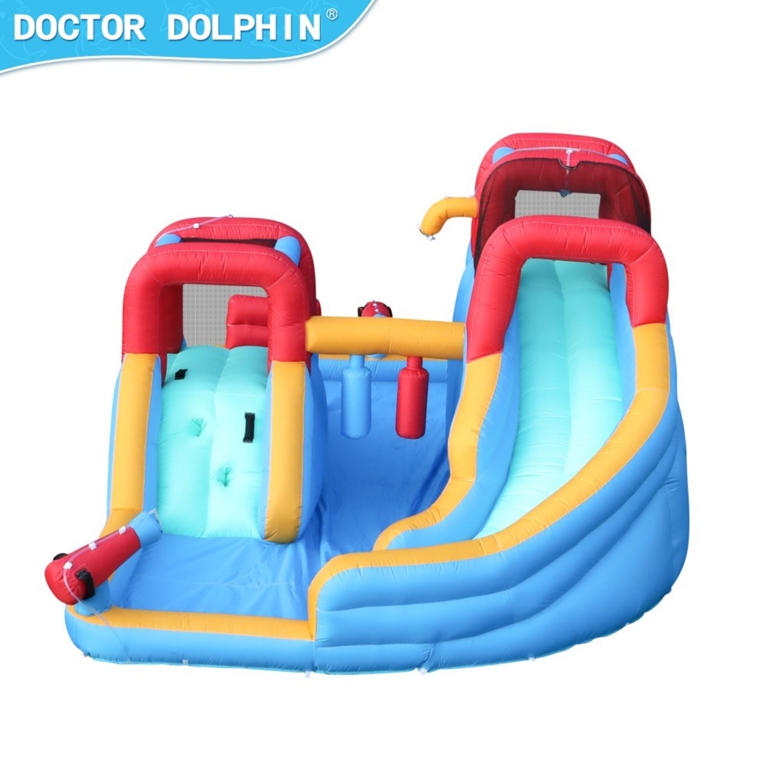 מתנפח מגלשה+בריכה Doctor Dolphin 73033a