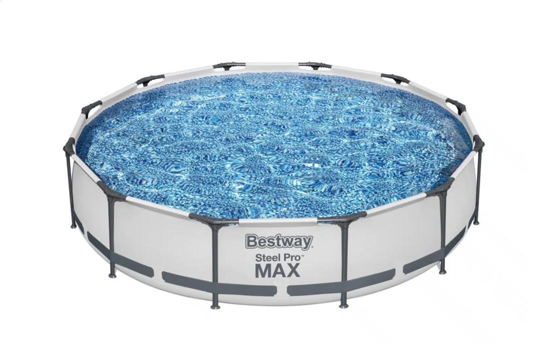 בריכת עמודים עגולה 366X75 Bestway 56416 + משאבה 330 גלון