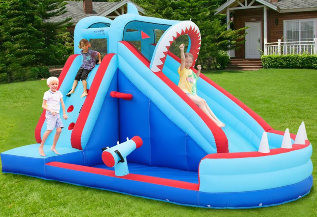 מתנפח כריש בריכה ומגלשה Doctor Dolphin 83046