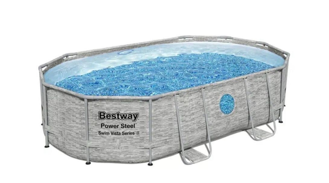 בריכת ראטן אוולית 427X250X100 Bestway 56714