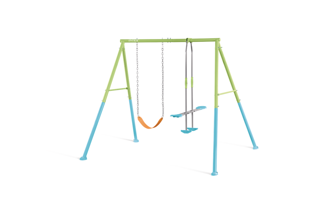 נדנדת חצר צבעונית שני חלקים INTEX 44120
