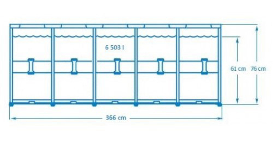 בריכת INTEX/אינטקס במידות 366X76 ס