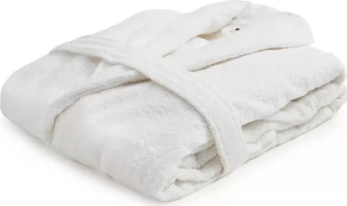 חלוק רחצה למבוגרים 100% כותנה צבע לבן