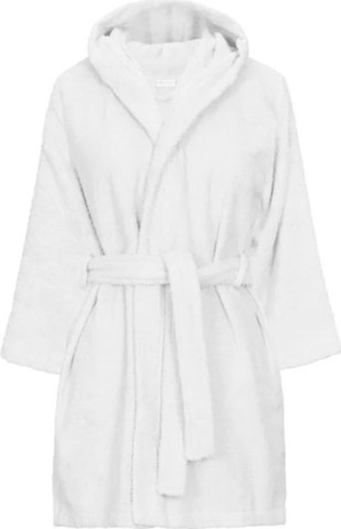 חלוק רחצה לילדים 100% כותנה צבע לבן