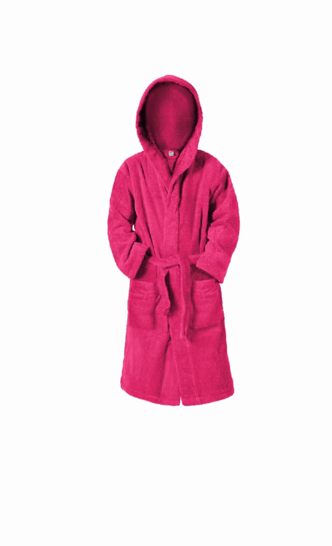 חלוק רחצה פוקסיה 100% כותנה לילדים ונוער