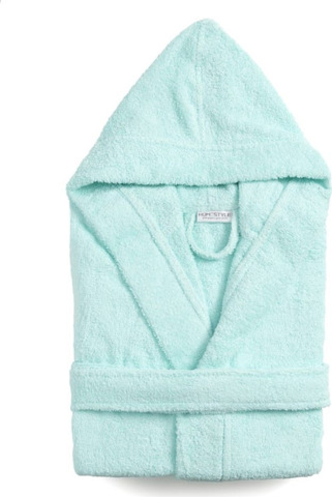 חלוק רחצה לילדים 100% כותנה צבע אקווה