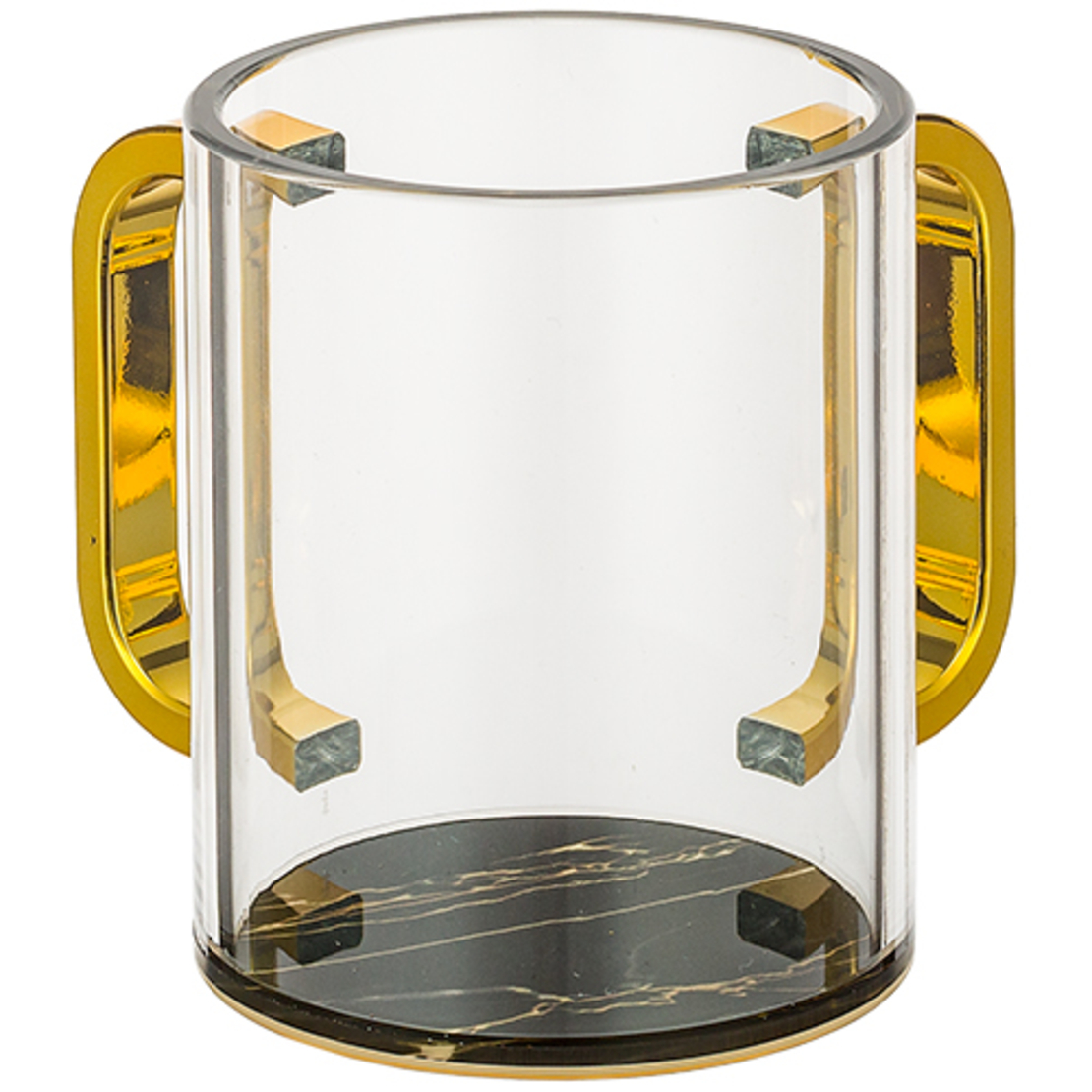 נטלה פרספקס מהודרת שקופה עם בסיס שיש שחור