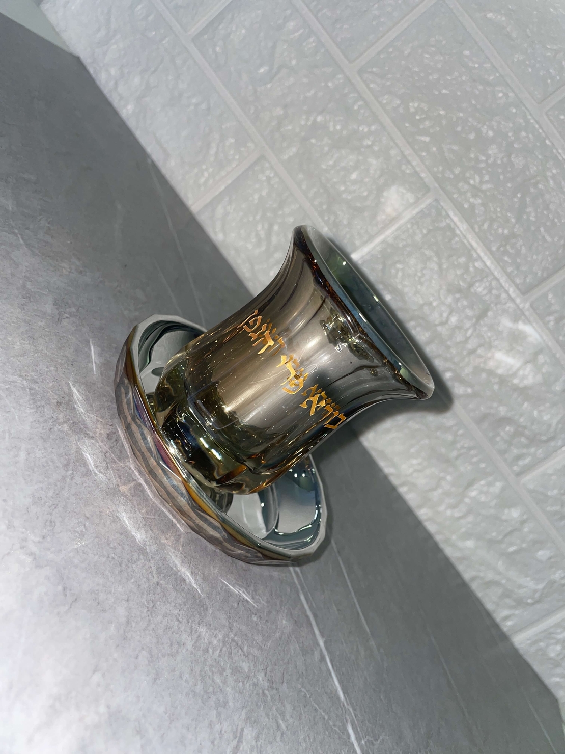 גביע קריסטל מהודר ללא רגל 9 ס