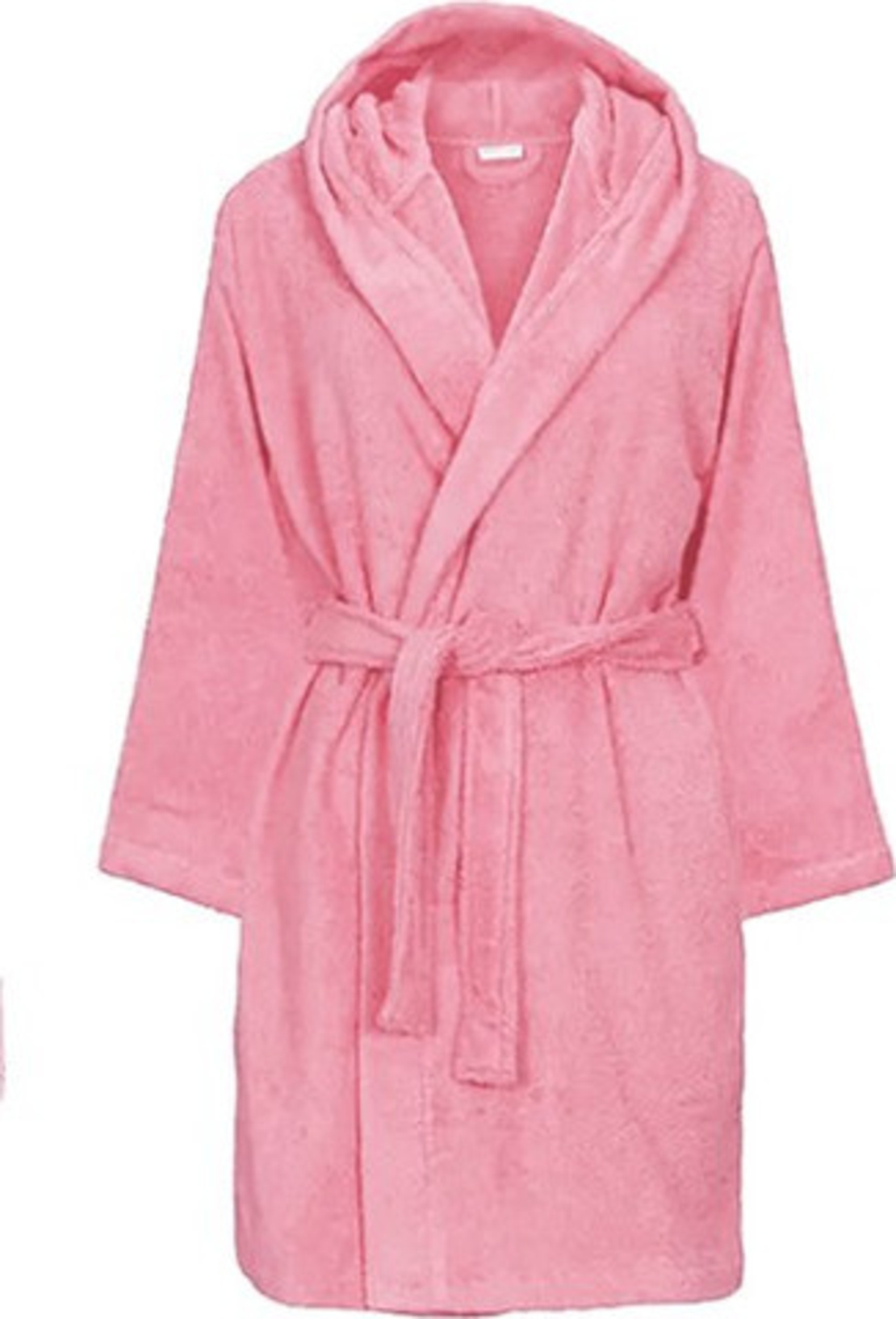 חלוק רחצה לילדים 100% כותנה צבע ורוד בהיר