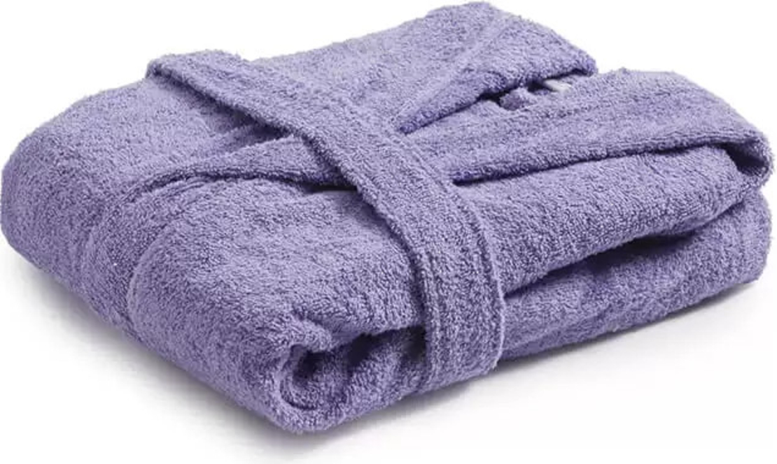 חלוק רחצה לילדים 100% כותנה צבע סגול