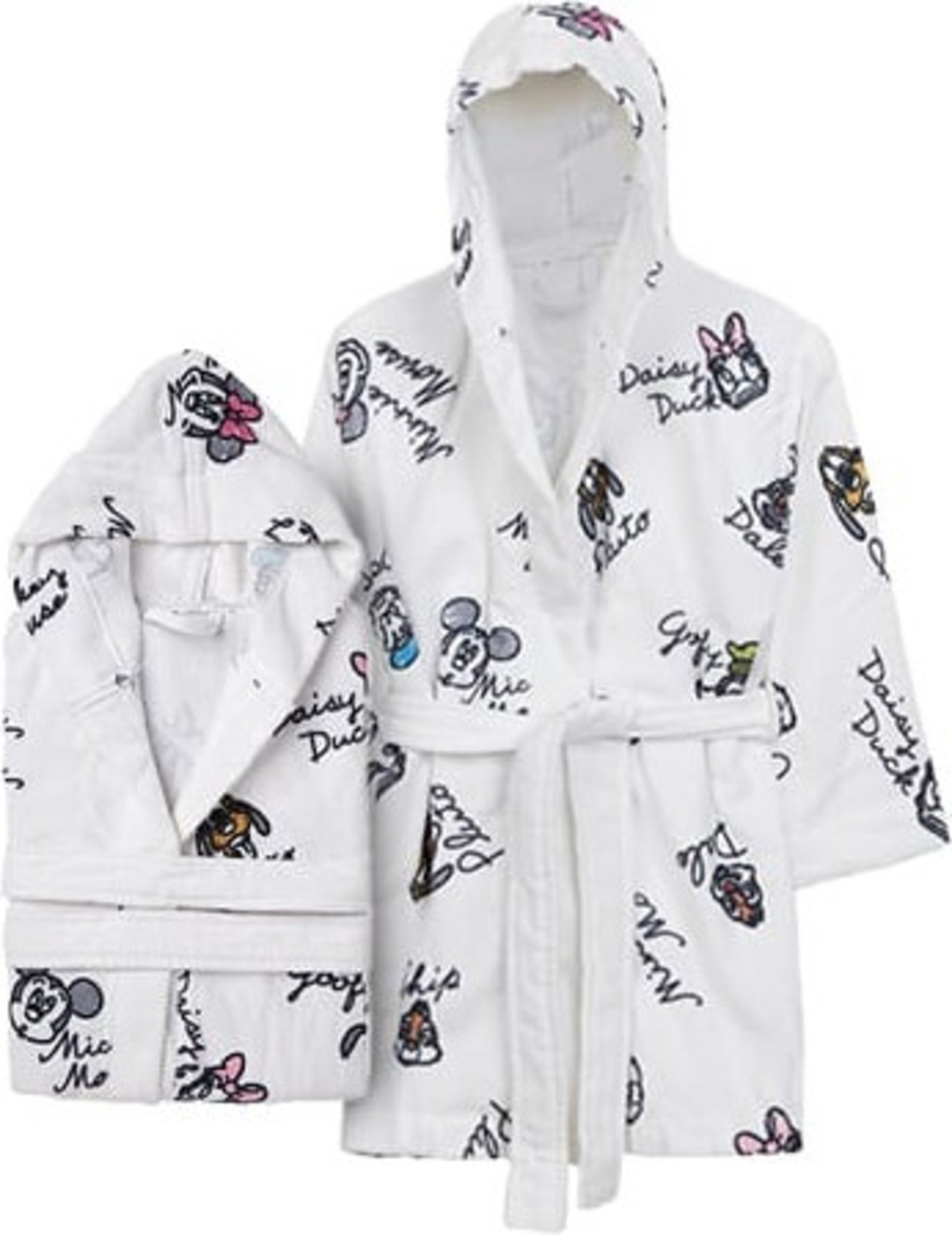 חלוקי רחצה לילדים 100% כותנה דגם מיקי גרפיטי