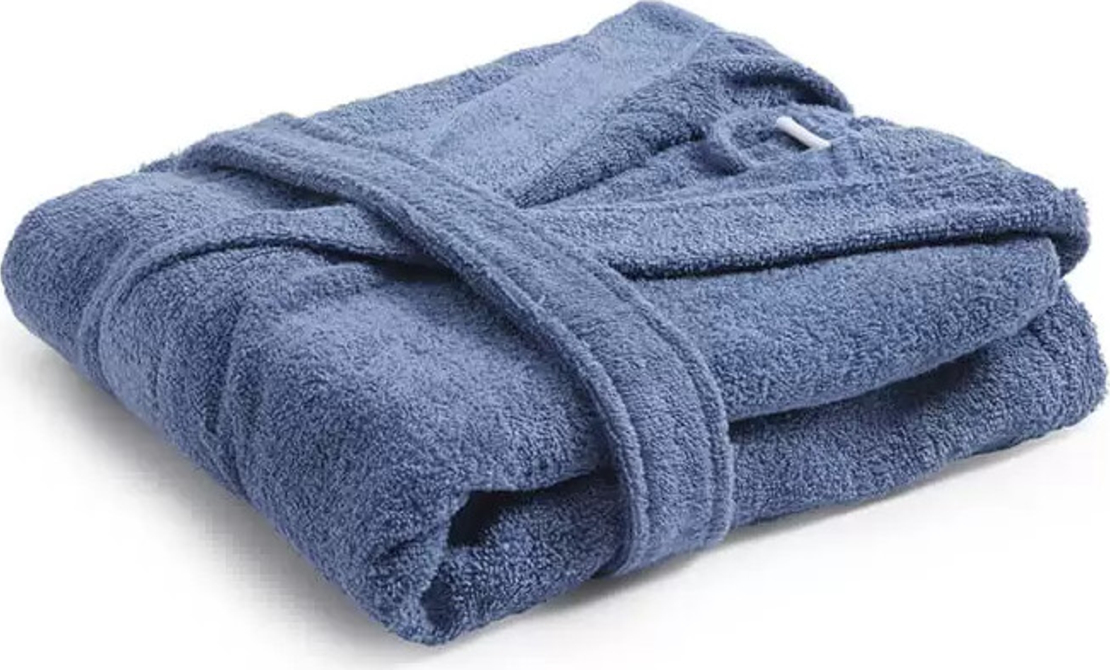 חלוק רחצה לילדים 100% כותנה צבע כחול