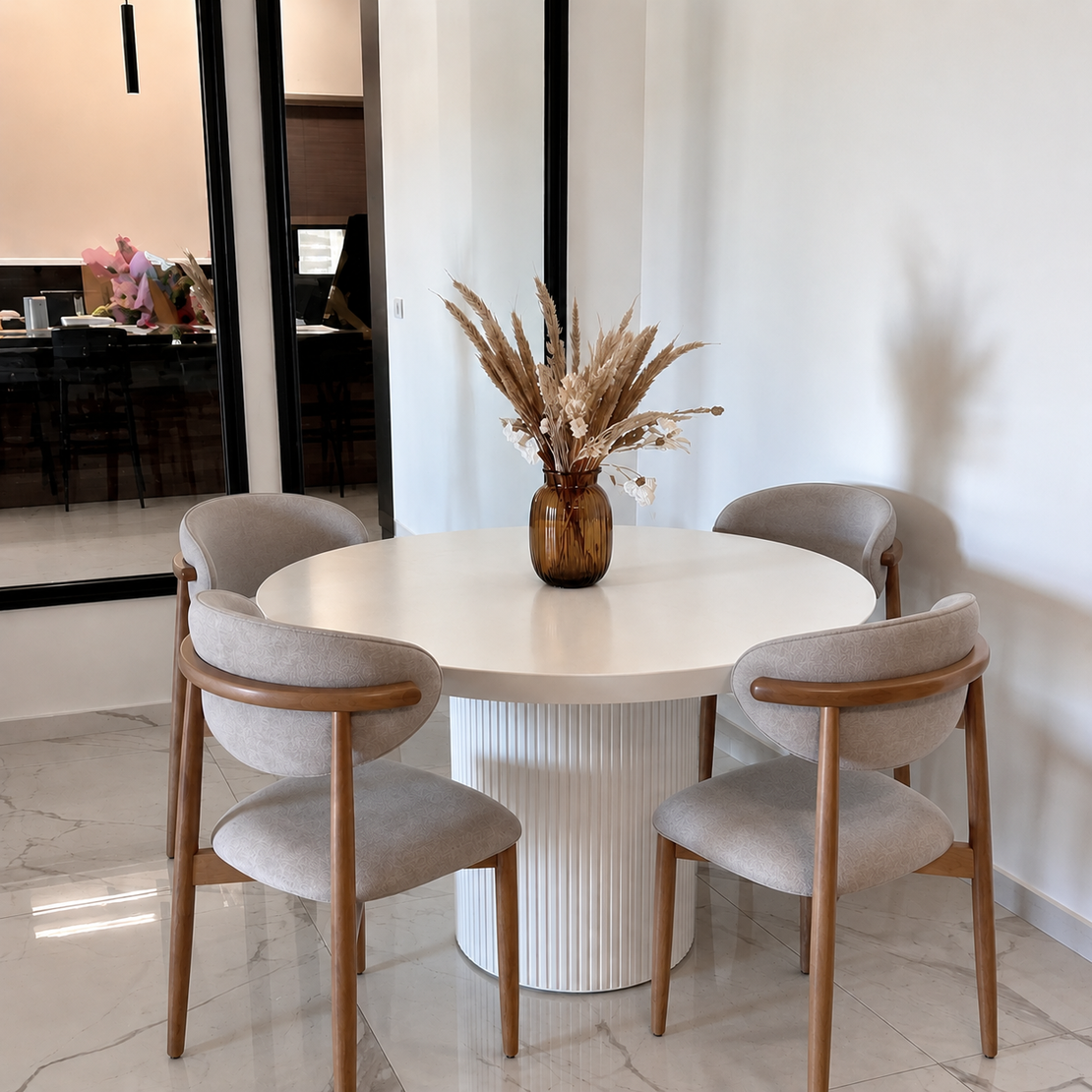 Rounded Dinner table