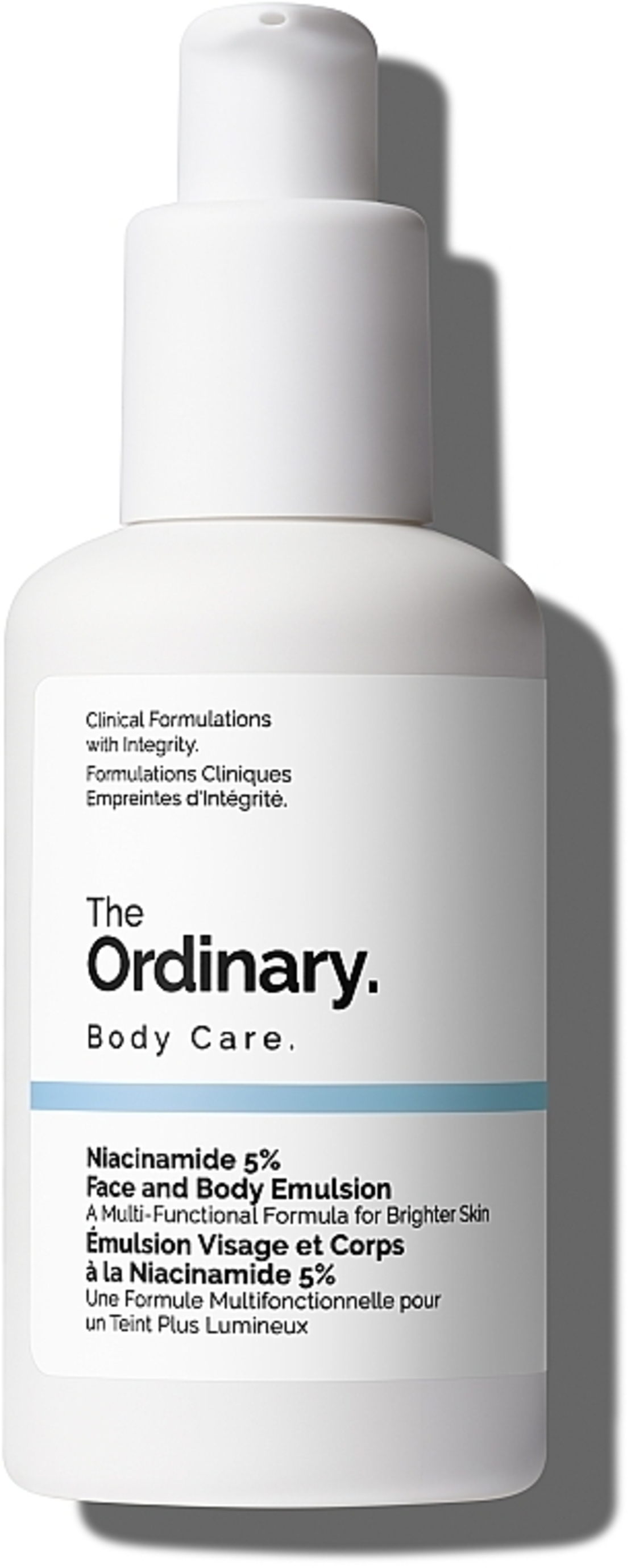 The Ordinary Niacinamide 5% Face and Body Emulsion – תחליב ניאצינמיד 5% לפנים ולגוף להבהרה, איחוד גוון וחיזוק העור (100ml