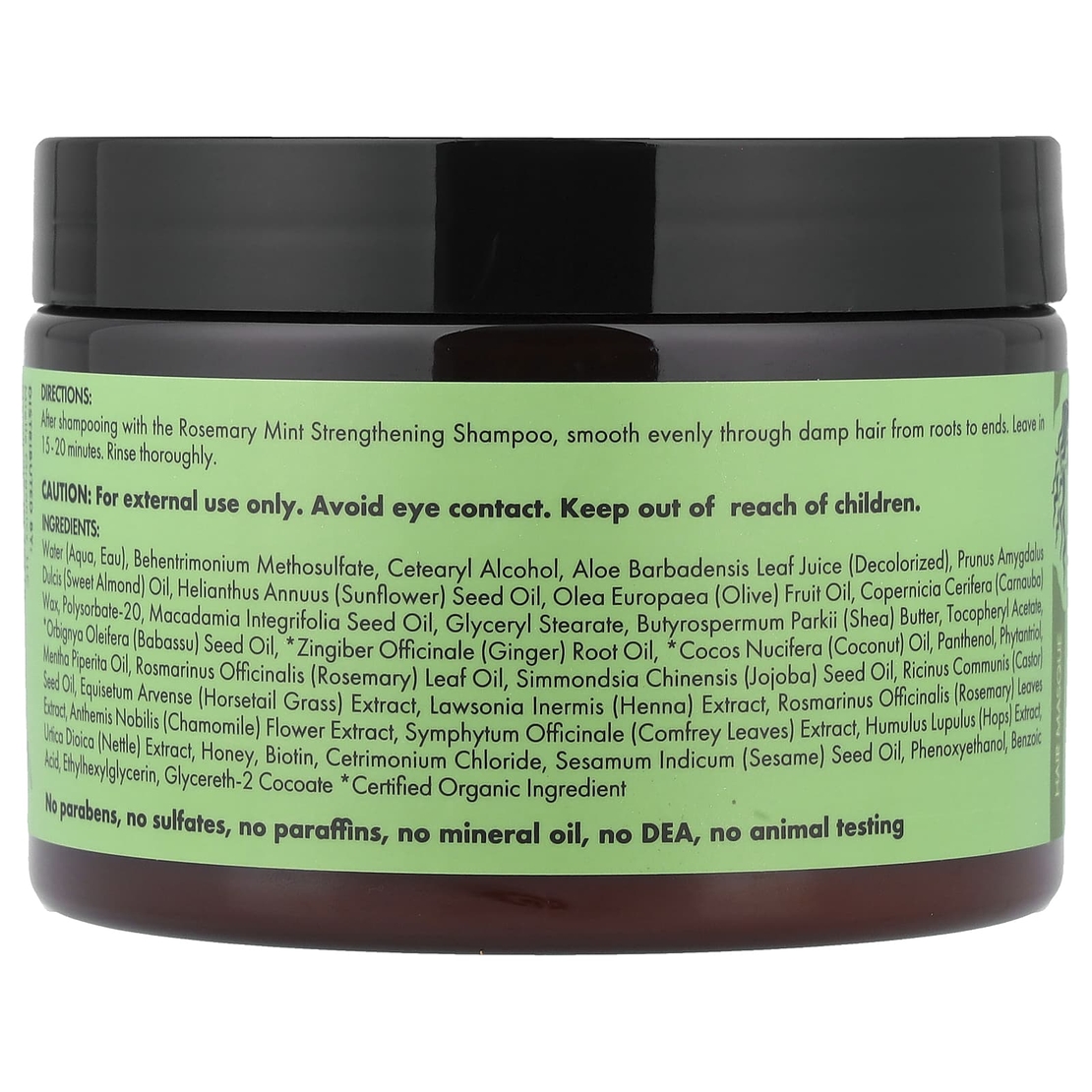 Mielle Rosemary Mint Strengthening Hair Masque – מסכת רוזמרין ומנטה לחיזוק ושיקום עמוק (מועשרת בביוטין) – 340 גרם