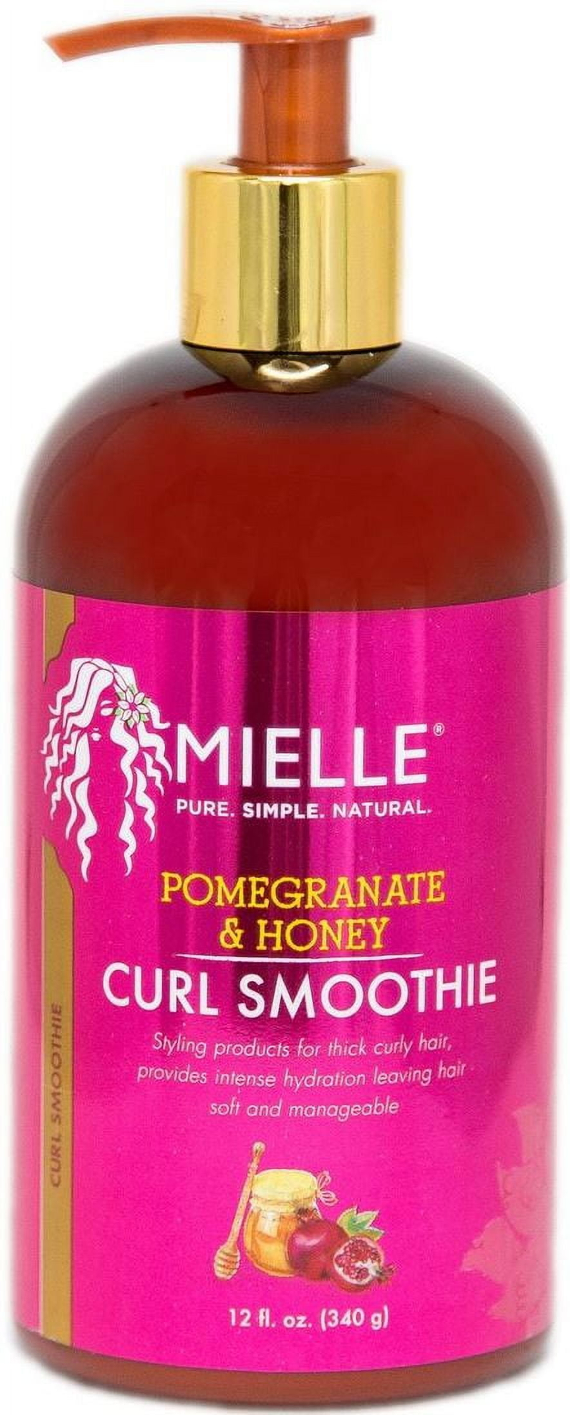 Mielle Pomegranate & Honey Curl Smoothie – קרם עיצוב עשיר (סמודי) רימון ודבש לתלתלים עבים – 340 גרם
