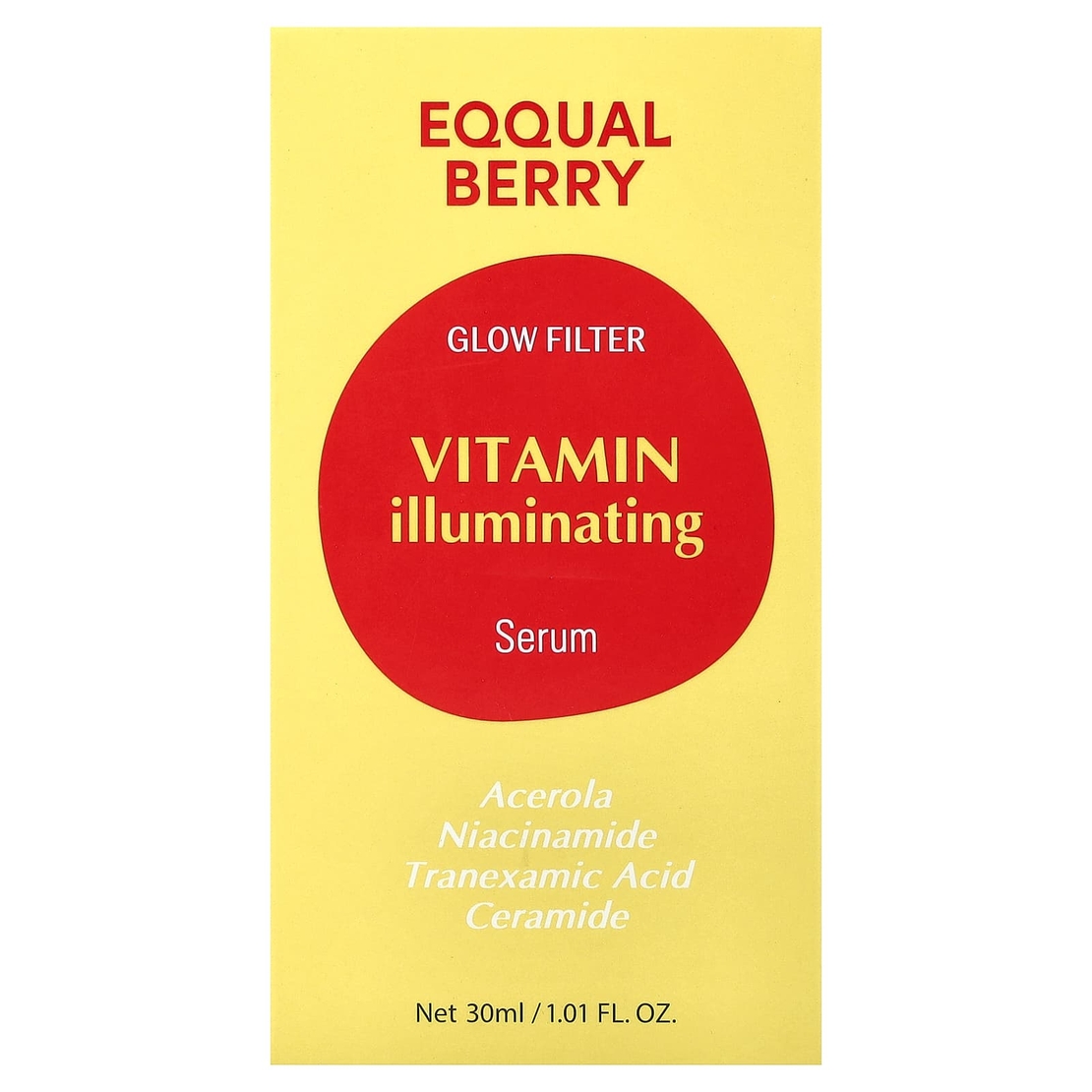 EQQUALBERRY Glow Filter Vitamin Illuminating Serum – סרום ויטמינים להארה, הבהרה ואפקט 