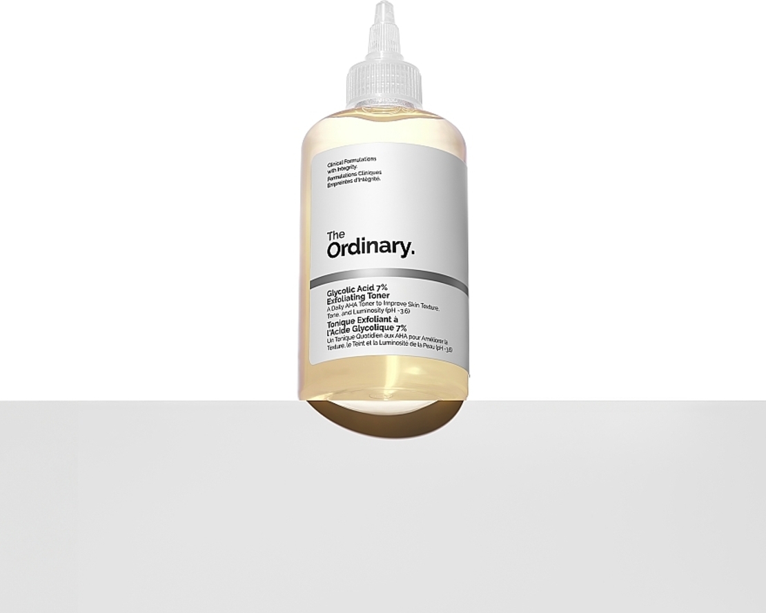 The Ordinary Glycolic Acid 7% Exfoliating Toner – טונר חומצה גליקולית לחידוש מרקם העור, הבהרה וזוהר יוצא דופן