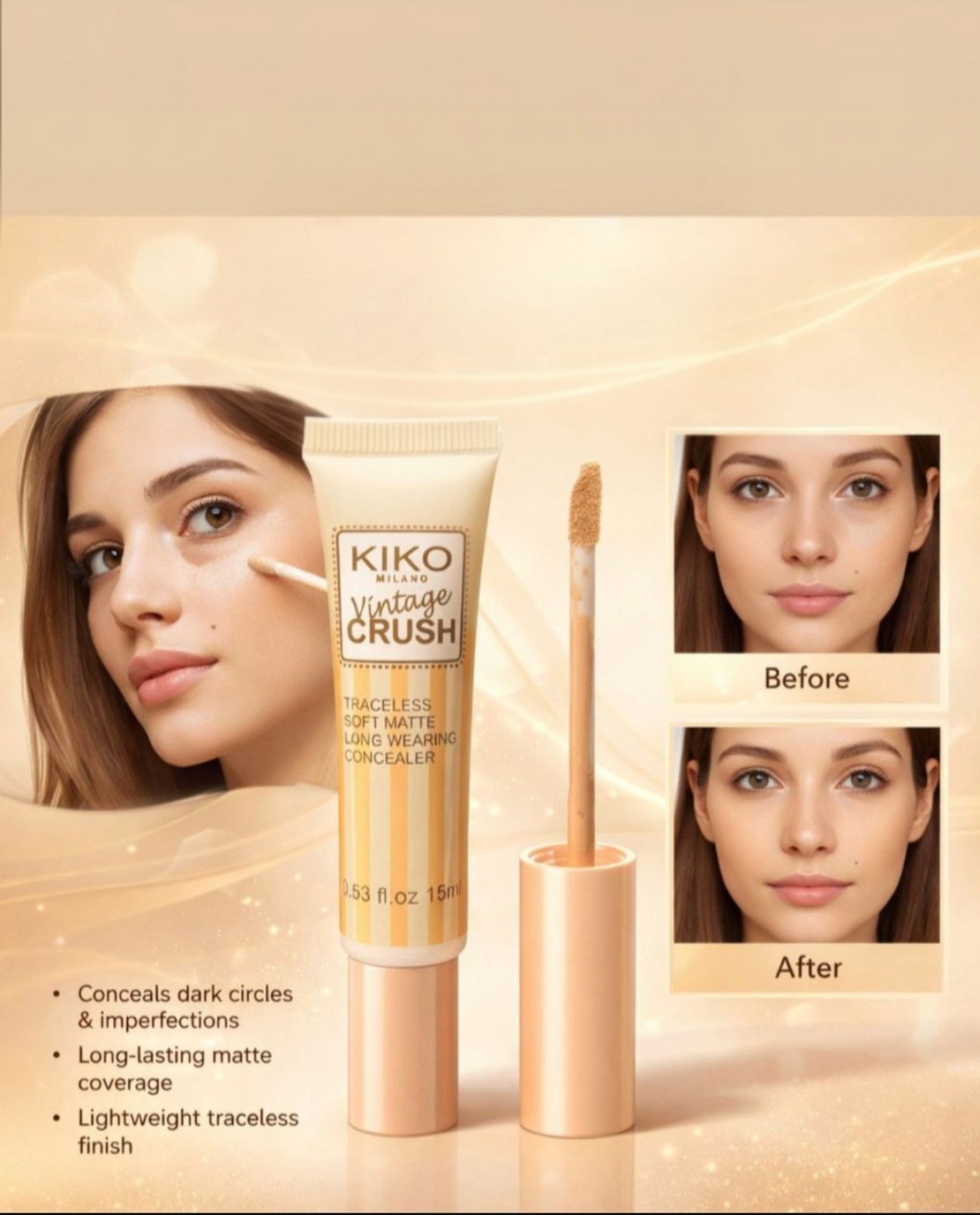 קונסילר KIKO Milano Vintage Crush – המראה המושלם בנגיעה אחת