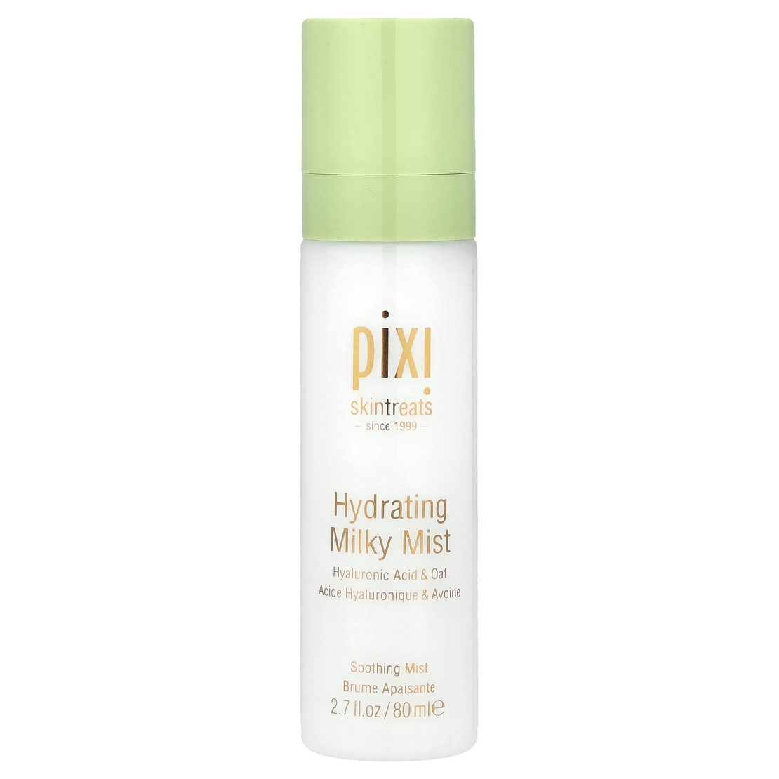 Pixi Hydrating Milky Mist – תרסיס לחות חלבי מרגיע (עם חומצה היאלורונית ושיבולת שועל) – 80 מ