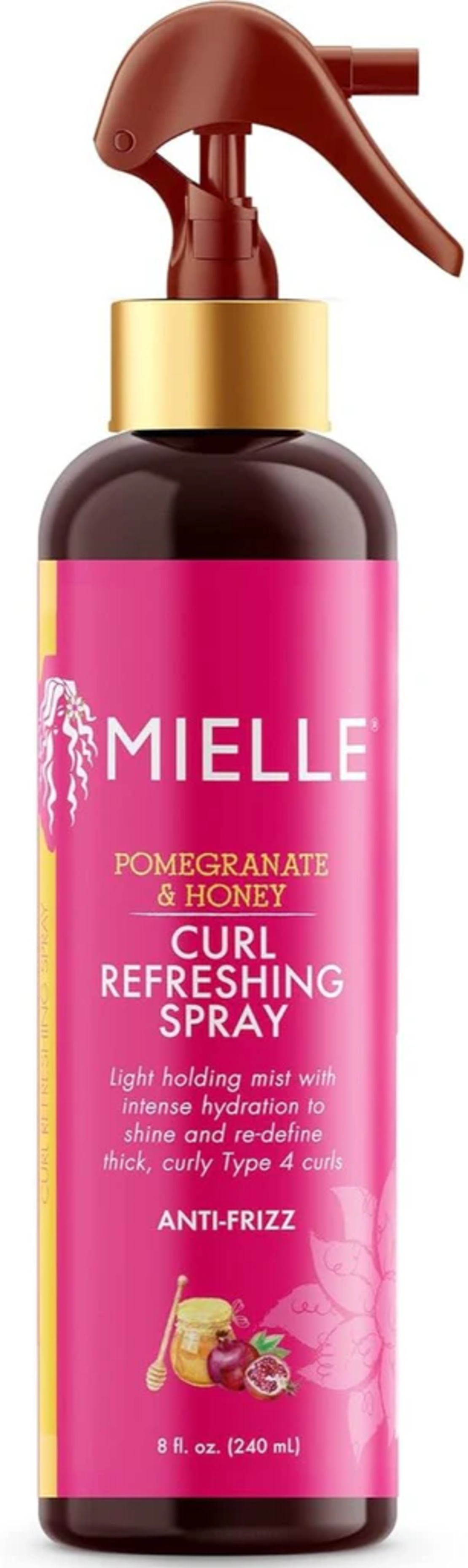 Mielle Pomegranate & Honey Curl Refreshing Spray – ספריי ריענון והחייאת תלתלים ברימונים ודבש – 240 מ